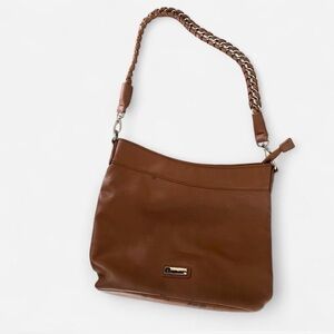 Pierre Cardin Tan Leather Shoulder Bag